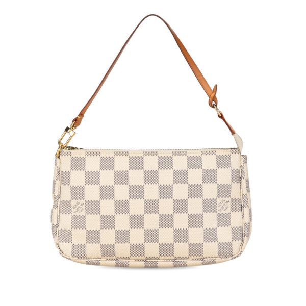 un016d0v8jg50tby 1 Louis Vuitton Damier Azur Pochette Accessory N51986 White