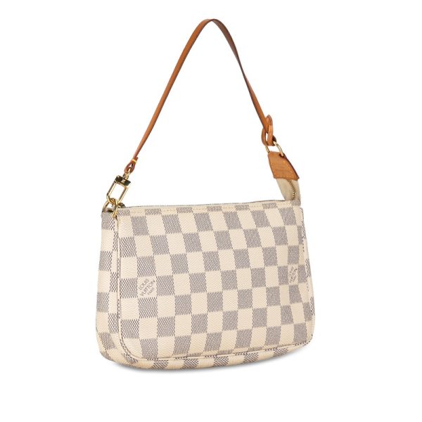 un016d0v8jg50tby 2 Louis Vuitton Damier Azur Pochette Accessory N51986 White