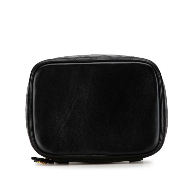 unsl7bq00ux49ebc 4 CHANEL Cocomark Cosmetic Pouch Vanity Bag Black Lambskin