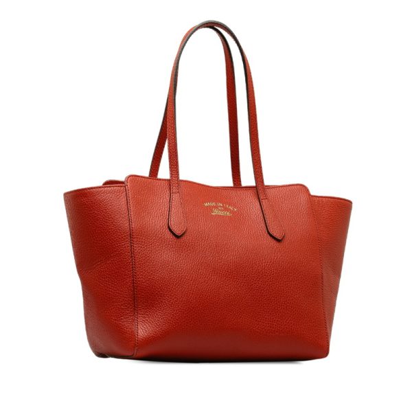 uwxomsev4v51q88v 2 Gucci Swing Shoulder Bag Tote Bag Red Leather