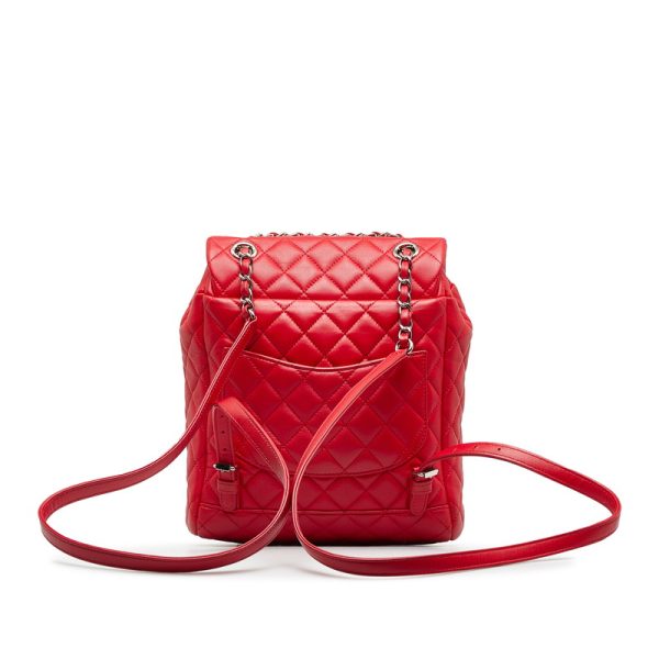 vady9451w9v6csoi 3 CHANEL Matelasse Coco Mark Silver Hardware Chain Rucksack Backpack Red Lambskin