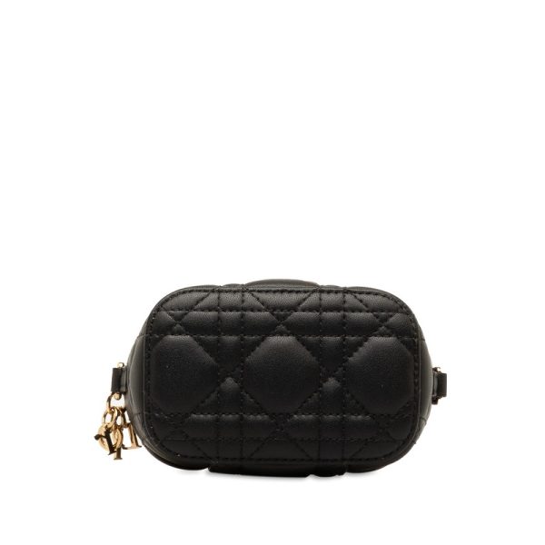 vcm2gkgiwdlxwl4r 4 Dior Canage Lady Dior Micro Vanity Mini Shoulder Bag Black