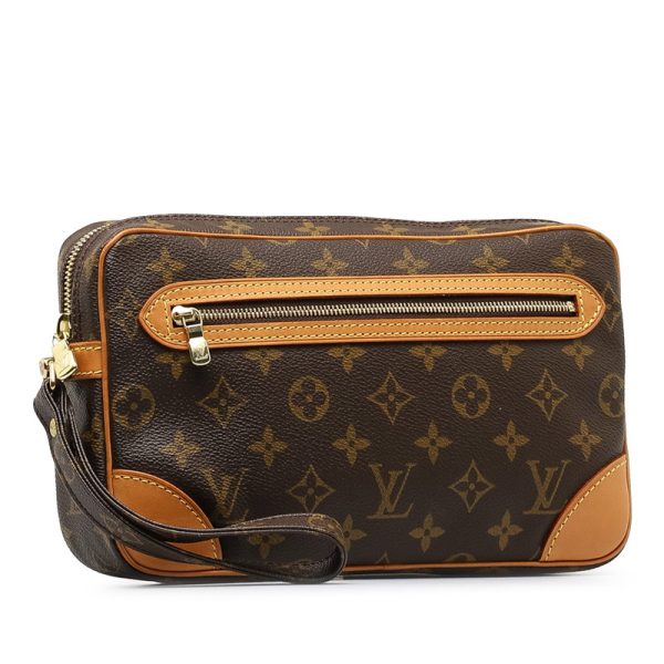 vnfu0g3ie9jhj03c 2 Louis Vuitton Marly Dragonne GM Shoulder Bag M51825 Brown