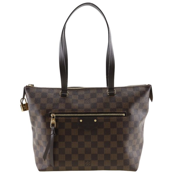 w121324446 1 LOUIS VUITTON Jena PM Tote Bag Damier Canvas Brown