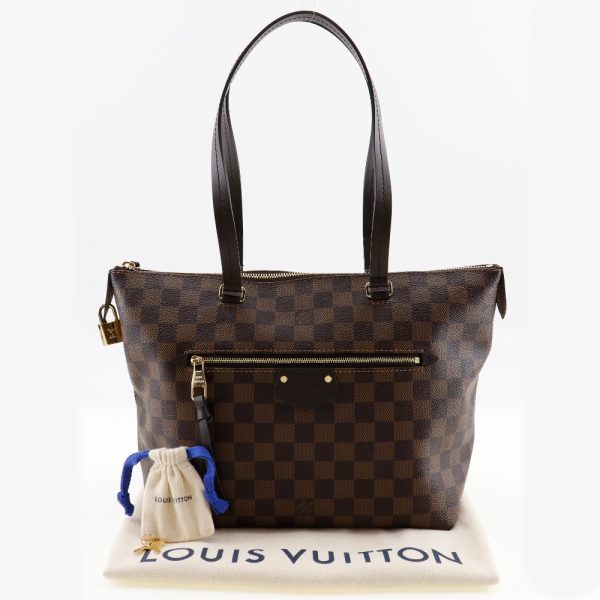 w121324446 8 LOUIS VUITTON Jena PM Tote Bag Damier Canvas Brown