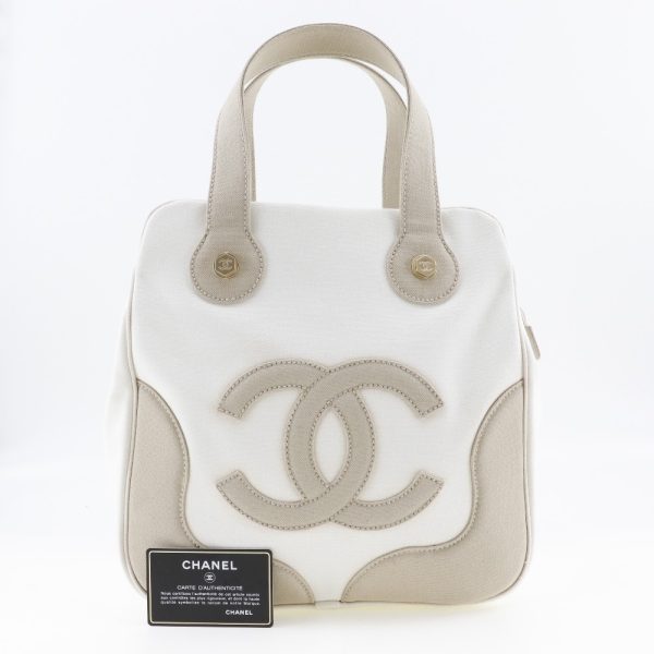 w153124295 8 Chanel Marshmallow Handbag Canvas White