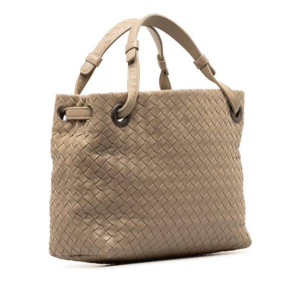 w2a8yfykyxrxz9tr 2 Bottega Veneta Intrecciato Handbag Tote Bag Gray Leather