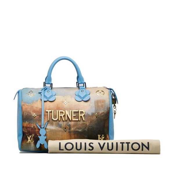 w3nz7s98j4fxcf41 12 Louis Vuitton Masters Speedy 30 M43306 Blue Multicolor