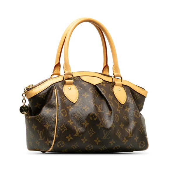 w595xaqiyyrrq9uk 2 Louis Vuitton Monogram Tivoli PM M40143 Brown Leather