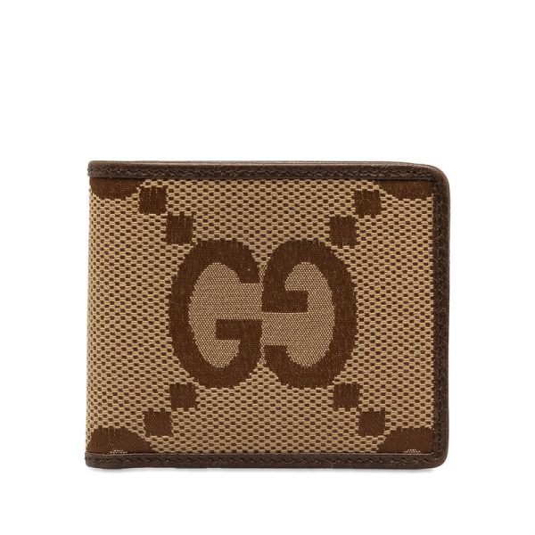 wobgxxa6adrrjrwa 1 Gucci Jumbo GG Canvas Bifold Wallet Brown