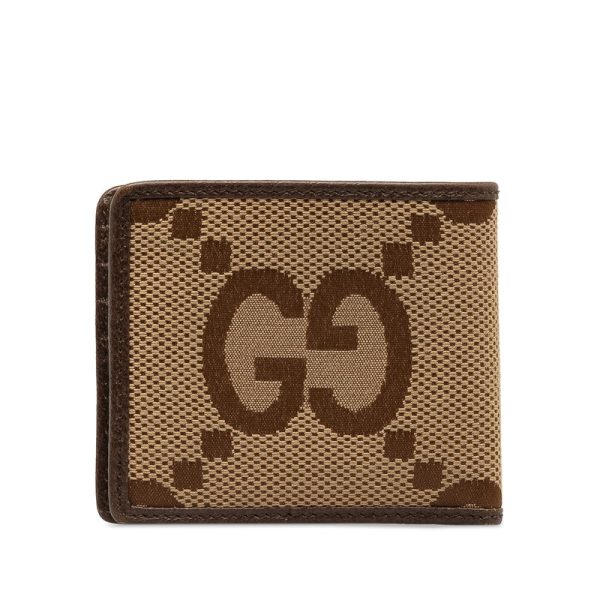 wobgxxa6adrrjrwa 3 Gucci Jumbo GG Canvas Bifold Wallet Brown