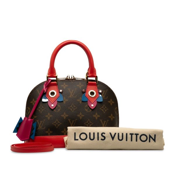 x4zf90zrmrlehb1h 10 Louis Vuitton Monogram Alma BB 2WAY Flamingo Red