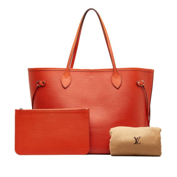 x7jnd51z2j9zavwk 12 Louis Vuitton Epi Neverfull MM tote bag shoulder bag orange