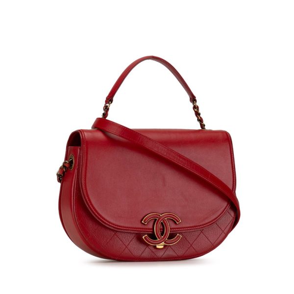 xev91ycih68kaf68 2 CHANEL Cocomark Shoulder Bag 2WAY Red Leather