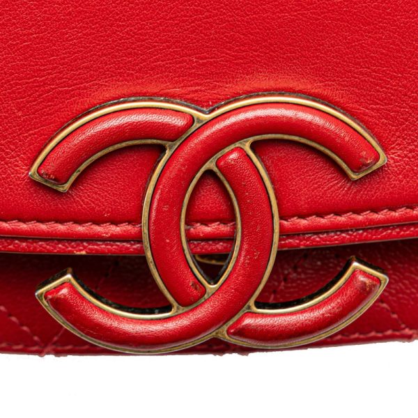 xev91ycih68kaf68 9 CHANEL Cocomark Shoulder Bag 2WAY Red Leather