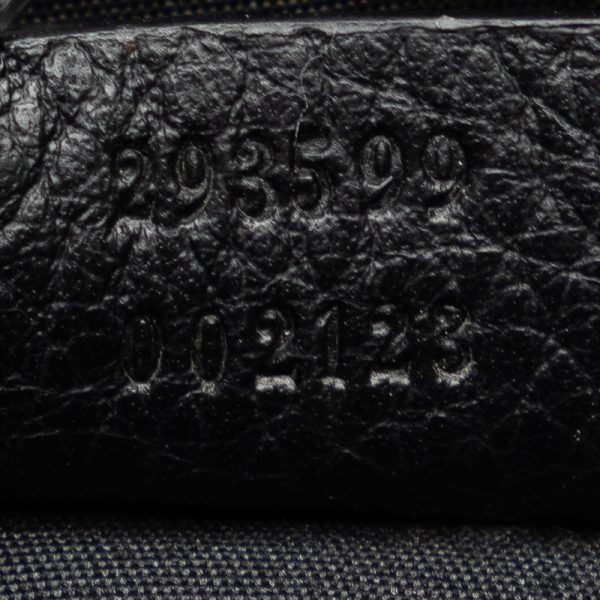 xs9ahn5jlh7sx2b7 7 Gucci GG Nylon Sherry Line Tote Bag Black