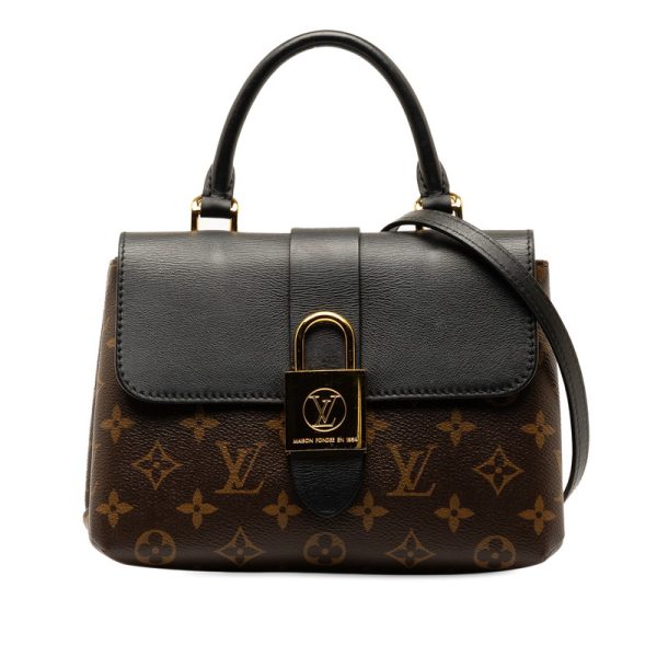 y09xuy2417q8exs0 1 Louis Vuitton Monogram Locky BB Shoulder Bag 2WAY Noir Brown