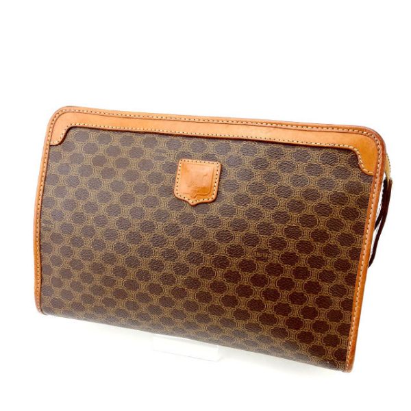 y1241 Celine Clutch Macadam Brown