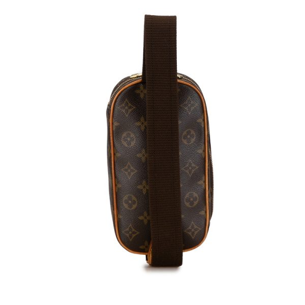 y687y580ruw94jfv 3 Louis Vuitton Pochette Ganju Body Waist Bag M51870 Brown