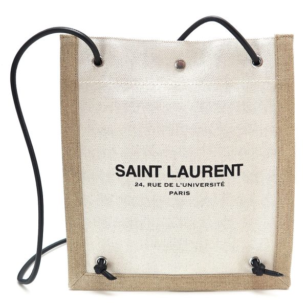 ysluniversite Saint Laurent Canvas Crossbody Ecru