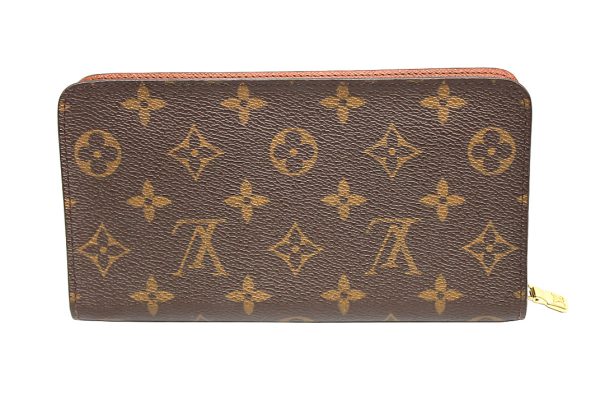 yyh7233 1 Louis Vuitton Monogram Leather Zippy Wallet Brown