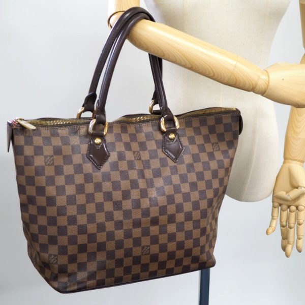 z0000902 16 LOUIS VUITTON N51182 Saleya MM Damier Handbag Brown