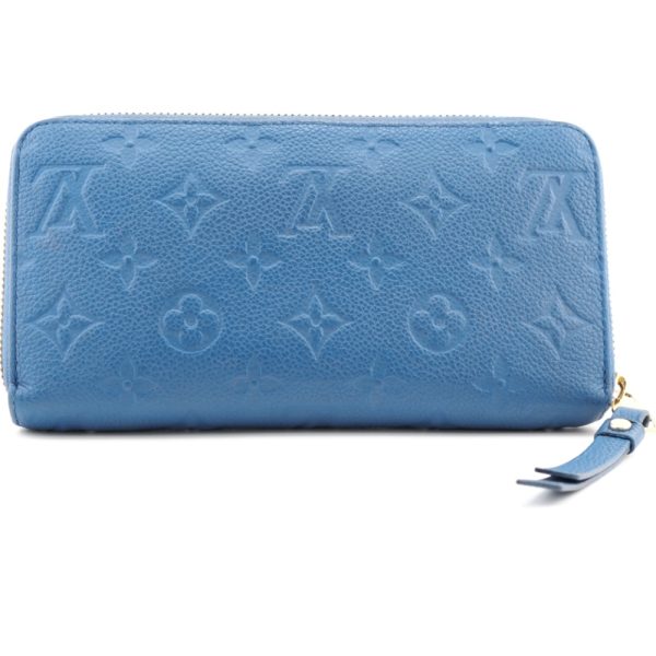 z0001552 2 LOUIS VUITTON M41857 Zippy Wallet Empreinte Wallet Blue