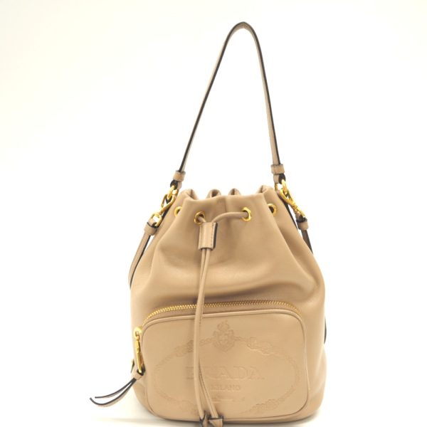 z0001733 1 PRADA 2WAY shoulder bag beige