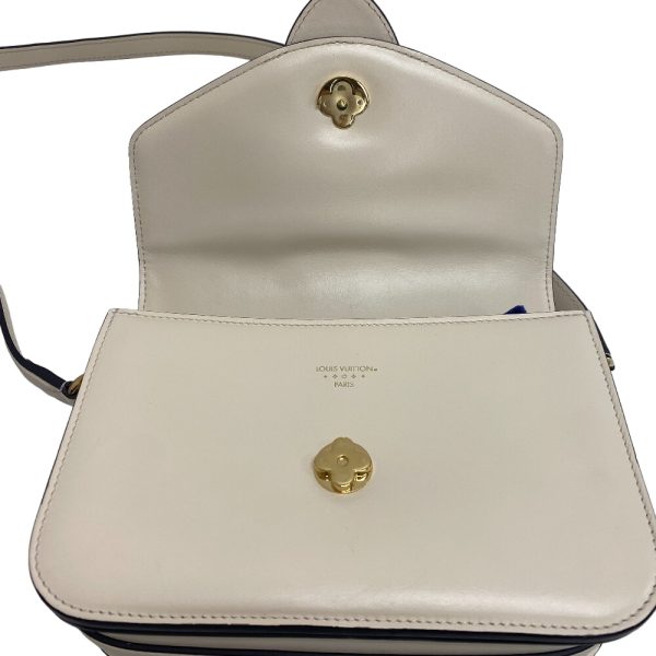 z0001926 11 LOUIS VUITTON M55950 Pont Neuf LV Logo Shoulder Bag Ivory