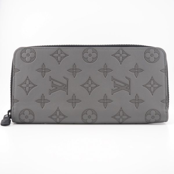 z0002473 1 LOUIS VUITTON M81384 Vertical Shadow Long Wallet Gray