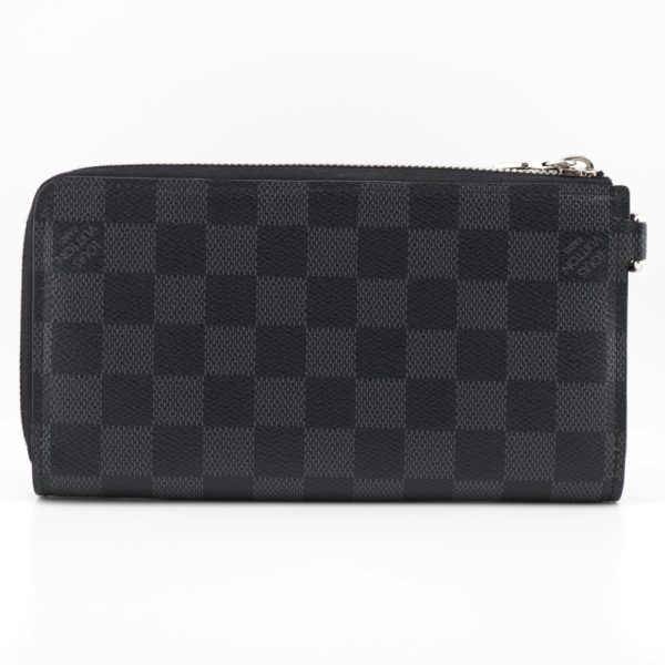 z0002621 2 LOUIS VUITTON N60379 Zippy Dragonne Damier long wallet black