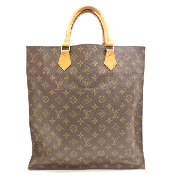 z0002680 1 LOUIS VUITTON M51140 Sac Pla Monogram Tote Bag Brown