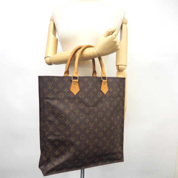 z0002680 14 LOUIS VUITTON M51140 Sac Pla Monogram Tote Bag Brown