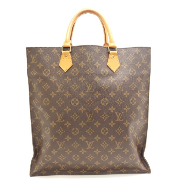 z0002680 2 LOUIS VUITTON M51140 Sac Pla Monogram Tote Bag Brown