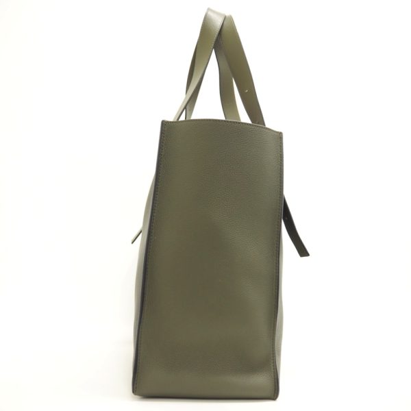 z0002700 3 LOEWE Anagram Buckle Tote Bag Khaki