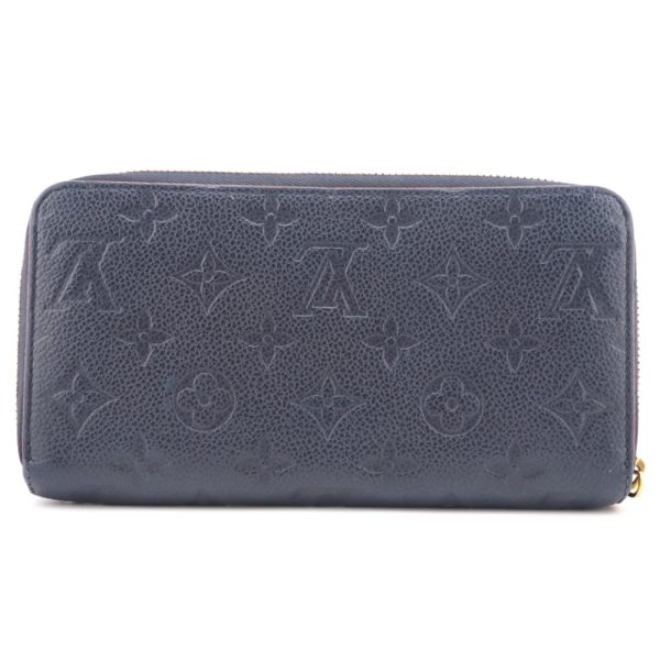 z0002714 2 LOUIS VUITTON M62121 Marine Rouge Empreinte Wallet Blue Navy