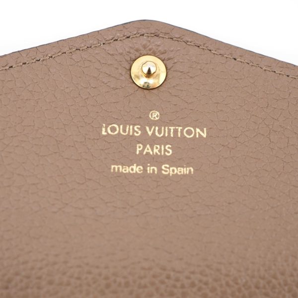 z0002813 8 LOUIS VUITTON M68708 Portefeuille Sarah Empreinte Long Wallet Beige