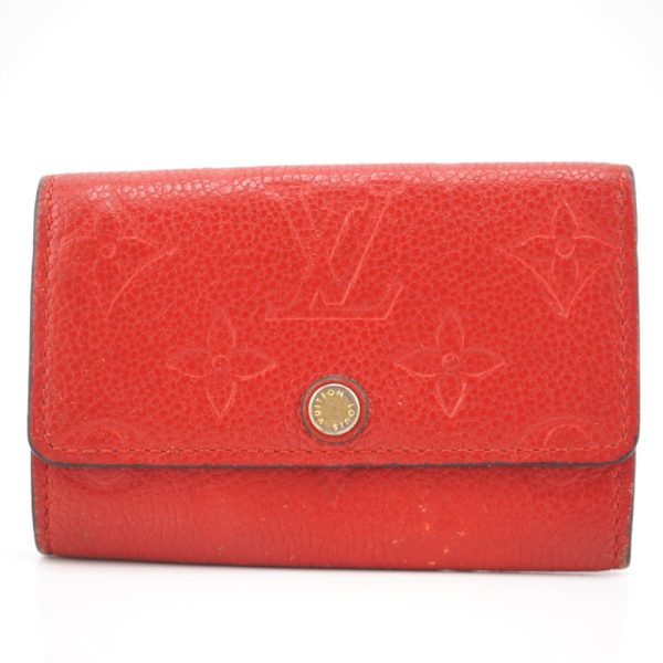 z0002943 1 LOUIS VUITTON M63708 Empreinte Multicle 6 Key Case Red