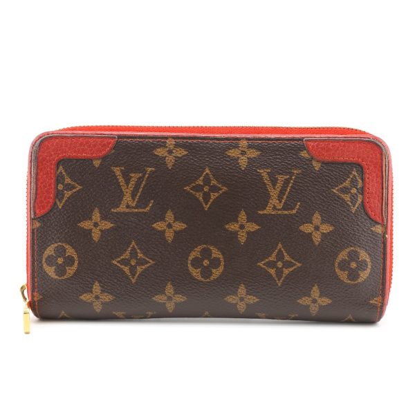 z0003029 1 LOUIS VUITTON M61854 Zippy Wallet Retiro Zipper Long Wallet Brown