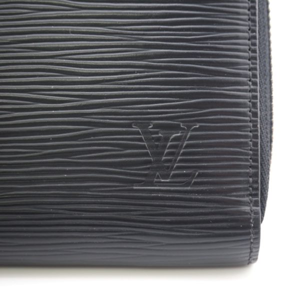 z0003143 8 LOUIS VUITTON M68755 Zippy Wallet Round Zipper Epi Long Wallet Black