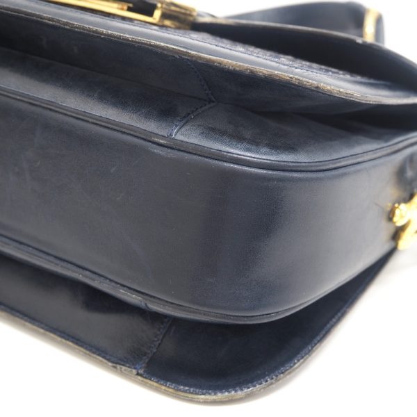 z0003173 5 CELINE Jacquard C Carriage Shoulder Bag Navy