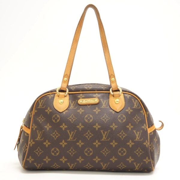 z0003577 1 LOUIS VUITTON M95565 Montorgueil PM Monogram Boston Bag Brown