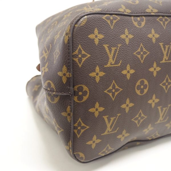 z0003638 4 LOUIS VUITTON Neo Noe Drawstring Shoulder Bag Brown