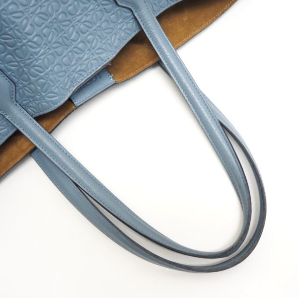 z0003642 6 LOEWE Repeat Anagram Tote Bag Blue