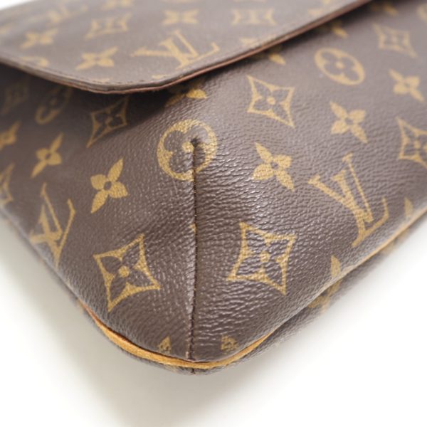 z0003763 4 LOUIS VUITTON M51256 Musette Monogram Shoulder Bag Brown