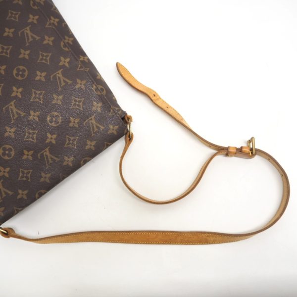 z0003763 6 LOUIS VUITTON M51256 Musette Monogram Shoulder Bag Brown