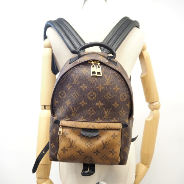 z0003828 13 LOUIS VUITTON Palm Springs Backpack PM Monogram Reverse Brown