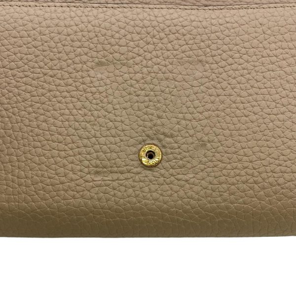 z0003949 9 LOUIS VUITTON M61249 Taurillon Portefeuille Capucines Wallet Beige