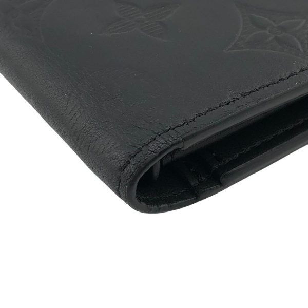 z0004004 8 LOUIS VUITTON M62900 Portefeuille Bra Monogram Shadow Long Wallet Black