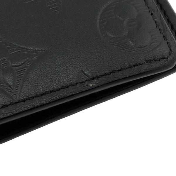 z0004004 9 LOUIS VUITTON M62900 Portefeuille Bra Monogram Shadow Long Wallet Black